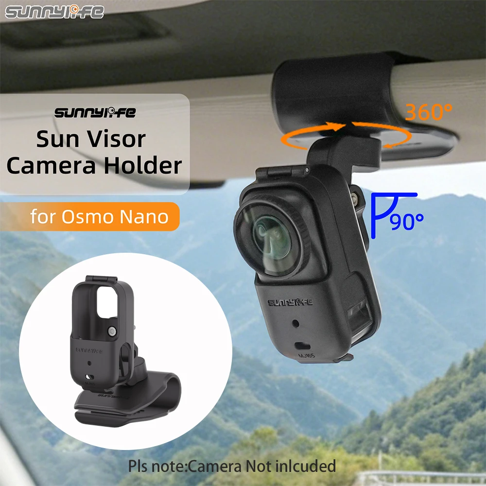 Car Sun Visor Mount Holder Clip For DJI OSMO NANO Camera For Backpack/Table Edge/Vlog For Osmo Nano Accessories