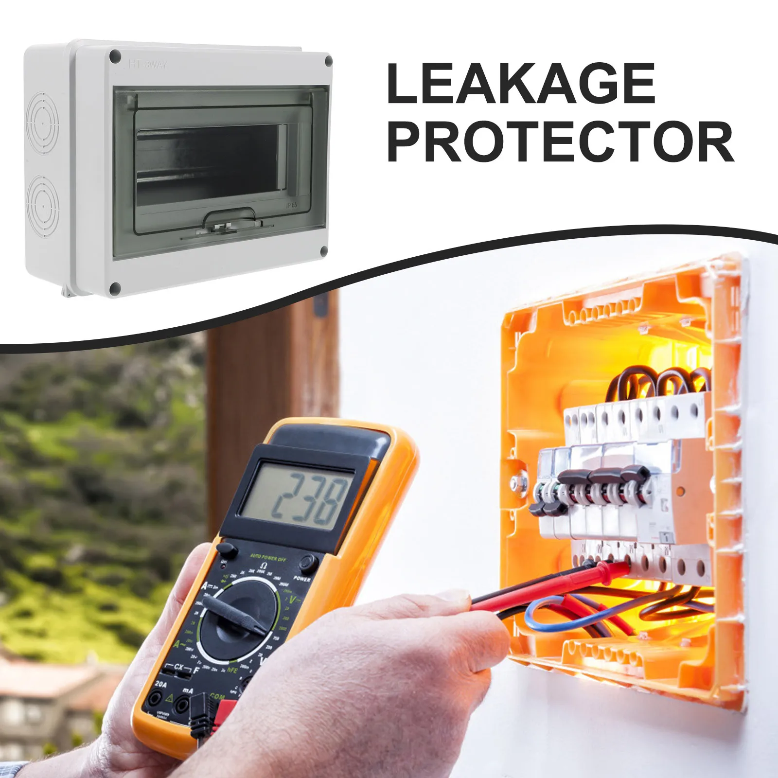 

Автоматический выключатель утечки, домашний миниатюрный, высокая прочность, огнестойкий, огнестойкий, портативный, простой в установке автоматический выключатель