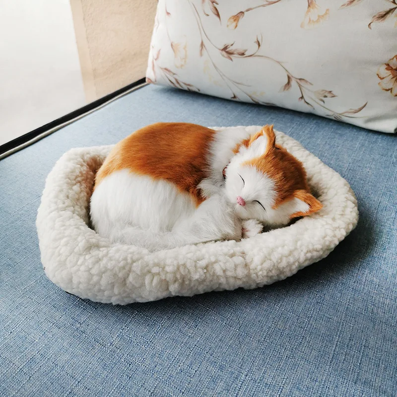 

Около 26X20 см, имитация кошки, игрушка, электрическое дыхание, голос, подарок на день рождения для кошки w910