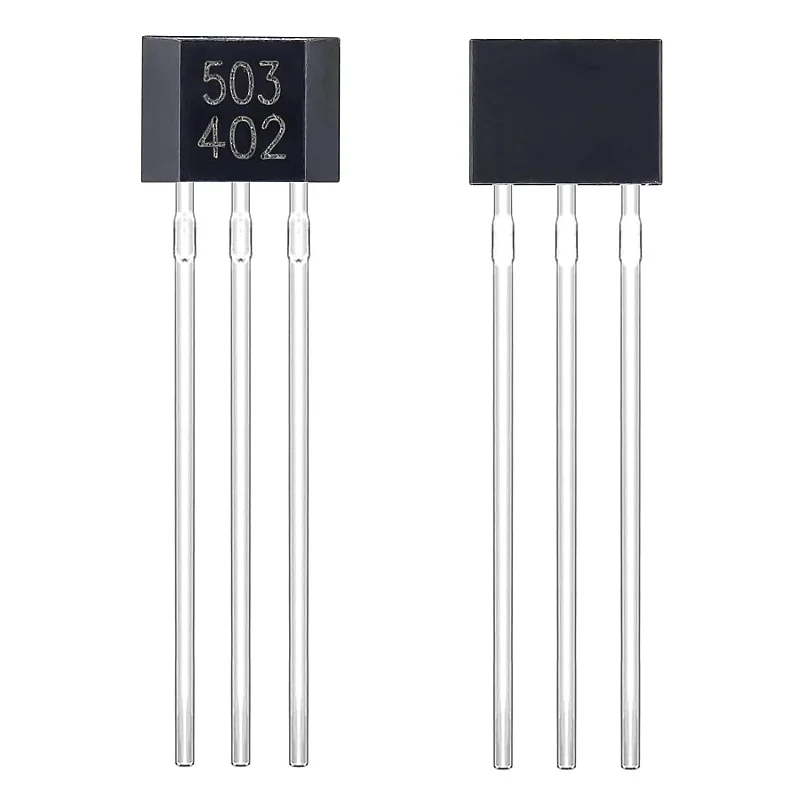 AH3503 Hall Effect Sensor 3503 Linear Hall Effect Sensor 3-Pin Magnetic Detector Hall Effect Sensors TO-92S 3Pin (Pack of 20)