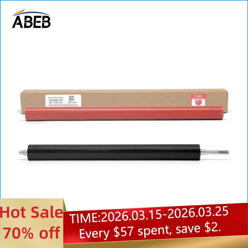 

1Set C3350 Fuser Film+Fuser Lower Roller For Canon IR C3020 C3320 C3125 C3350 3C330 C3520 High Quality