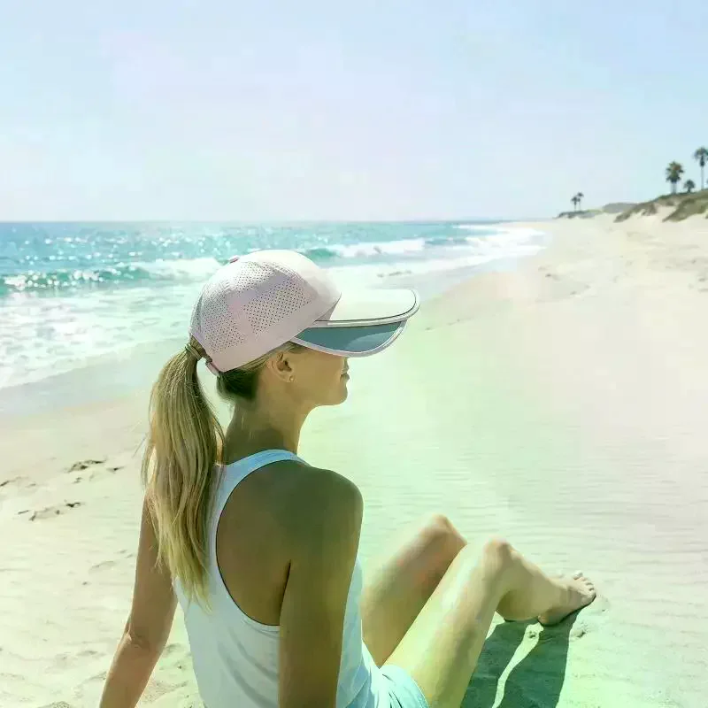 Unisex Big Brim Sun Hat Summer Retractable Outdoor Cap UPF Protection for Fishing Boating Travel Camping Beach