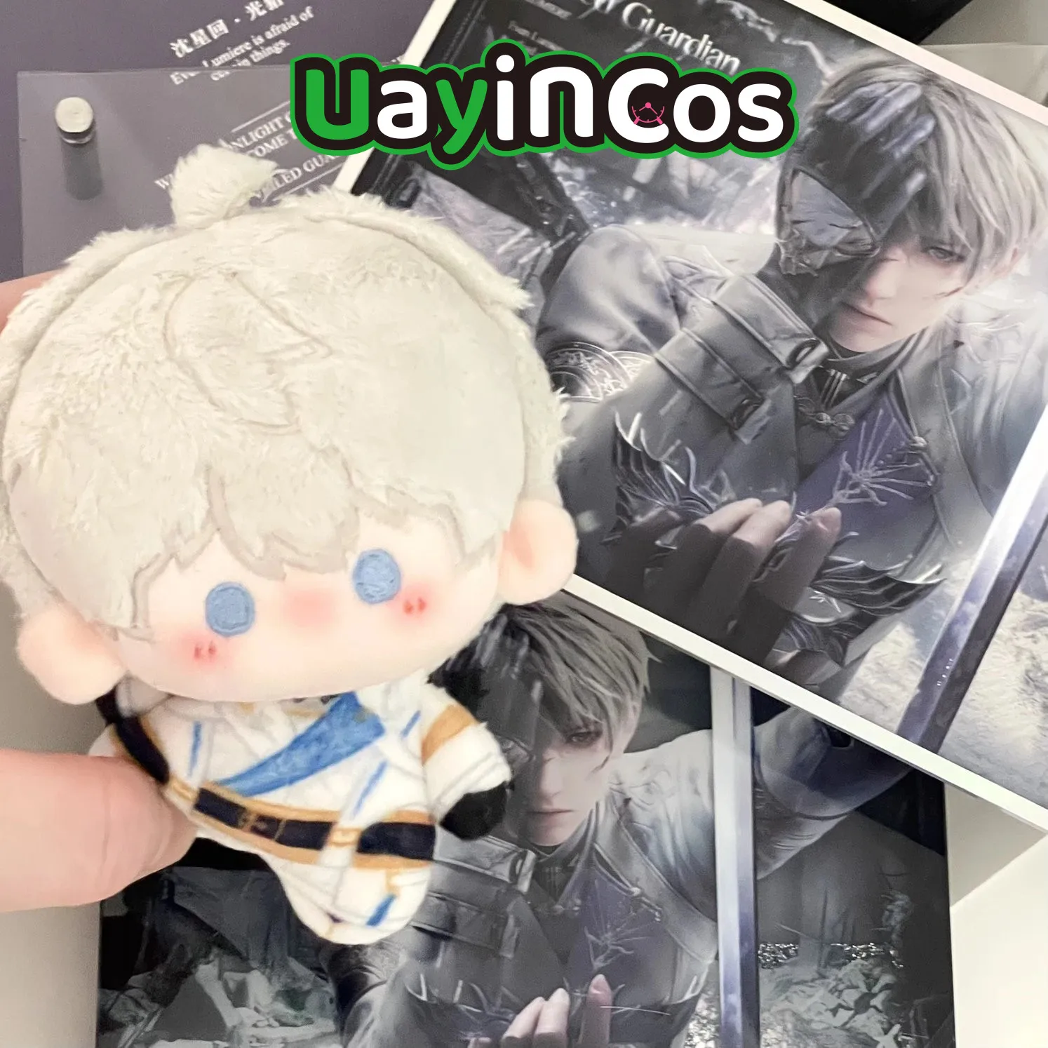 

В наличии 10 см Xavier Love and Deepspace Xavier аниме фигурка милые игры мягкие плюшевые куклы одежда брелок сумка игрушка детский подарок