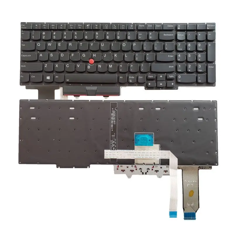 

New US English Laptop Keyboard for Lenovo Thinkpad E15 Gen 2 (Type 20T8 20T9 20TD 20TE) Backlight Black