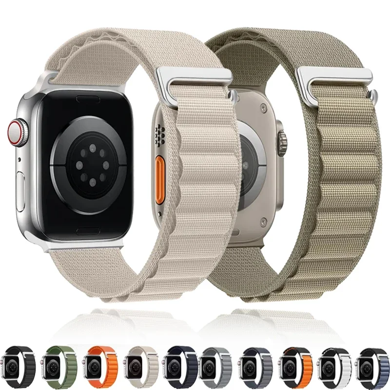 حلقة ألبين لساعة أبل ، سوار لساعة أيواتش ألترا سلسلة 10 ، 9 ، 8 ، 7 ، سي ، 6 ، 5 ، 4 ، 49 ، حزام 44 ، 45 ، 40 ، 41 ، 42 ، 46