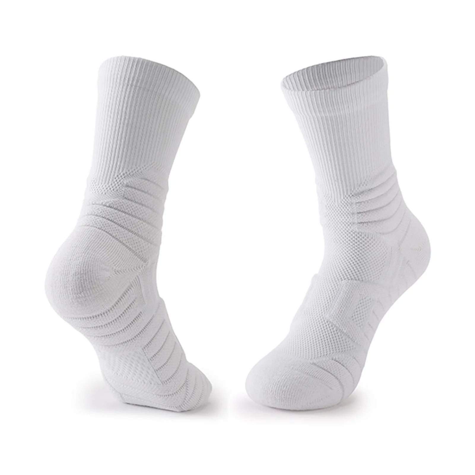 

Men's Athletic Cushioned Crew Moisture Control Socks Comfort For Hiking Running