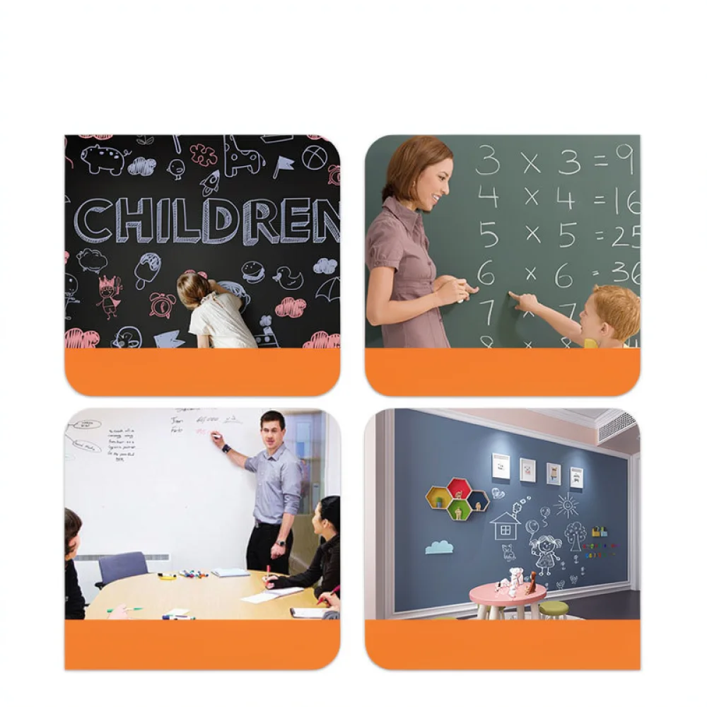 Premium PVC Blackboard Sticker Erasable Chalk Board Wall Mural For Teaching Home Education Daily Planner Decor