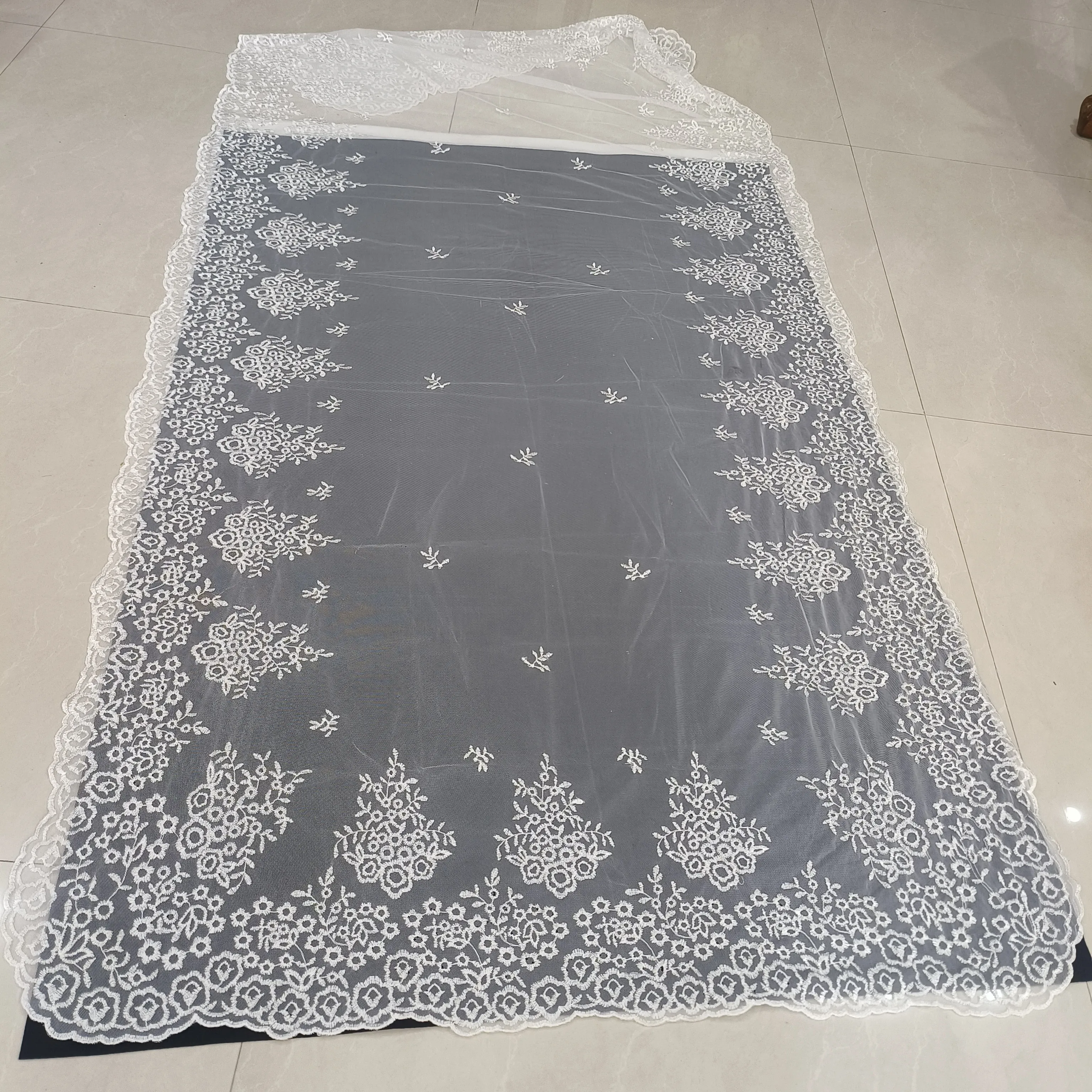 Large Size Spanish Style Lace Mantilla Rectangular Fallera Tablecloth Lace Blanket