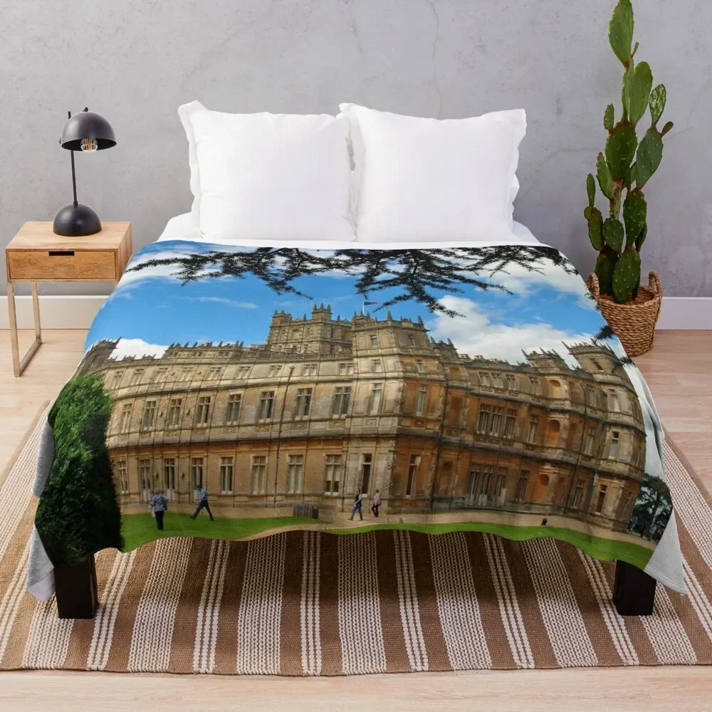 Highclere Castle Downton Abbey England UK Throw Blanket Blankets For Bed Sofa Throw Blankets