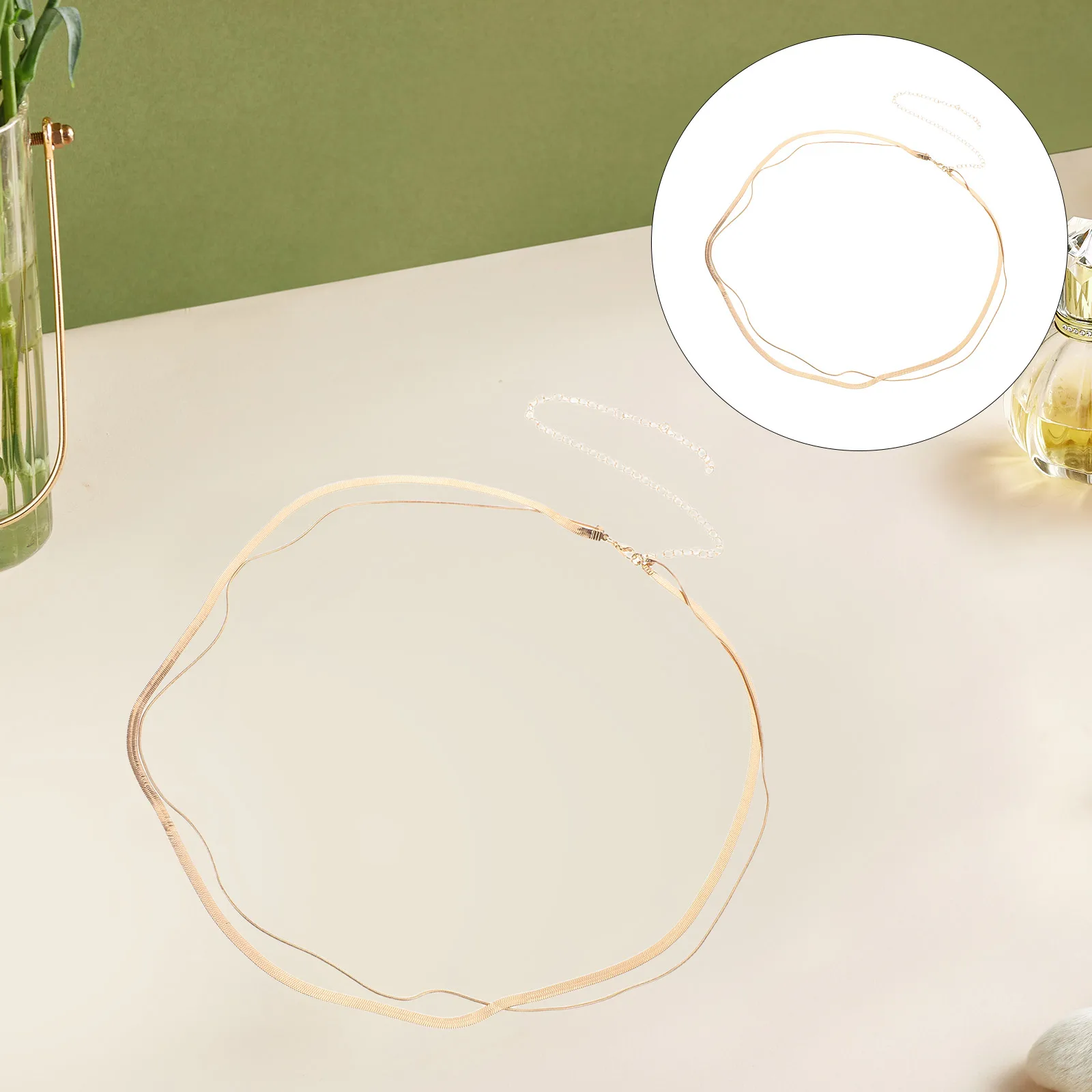 Модная многослойная поясная цепочка для женщин, медная змеиная цепочка на живот, аксессуары в стиле панк, прочная легкая цепочка для тела