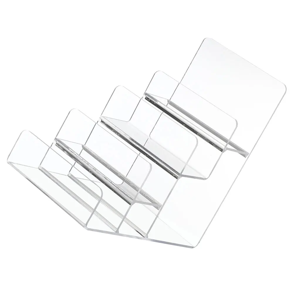 

Multi-Layer Clear Acrylic Display Stand Elegant Acrylic Riser Wallet Organizer Eyeglasses Jewelry Storage Rack