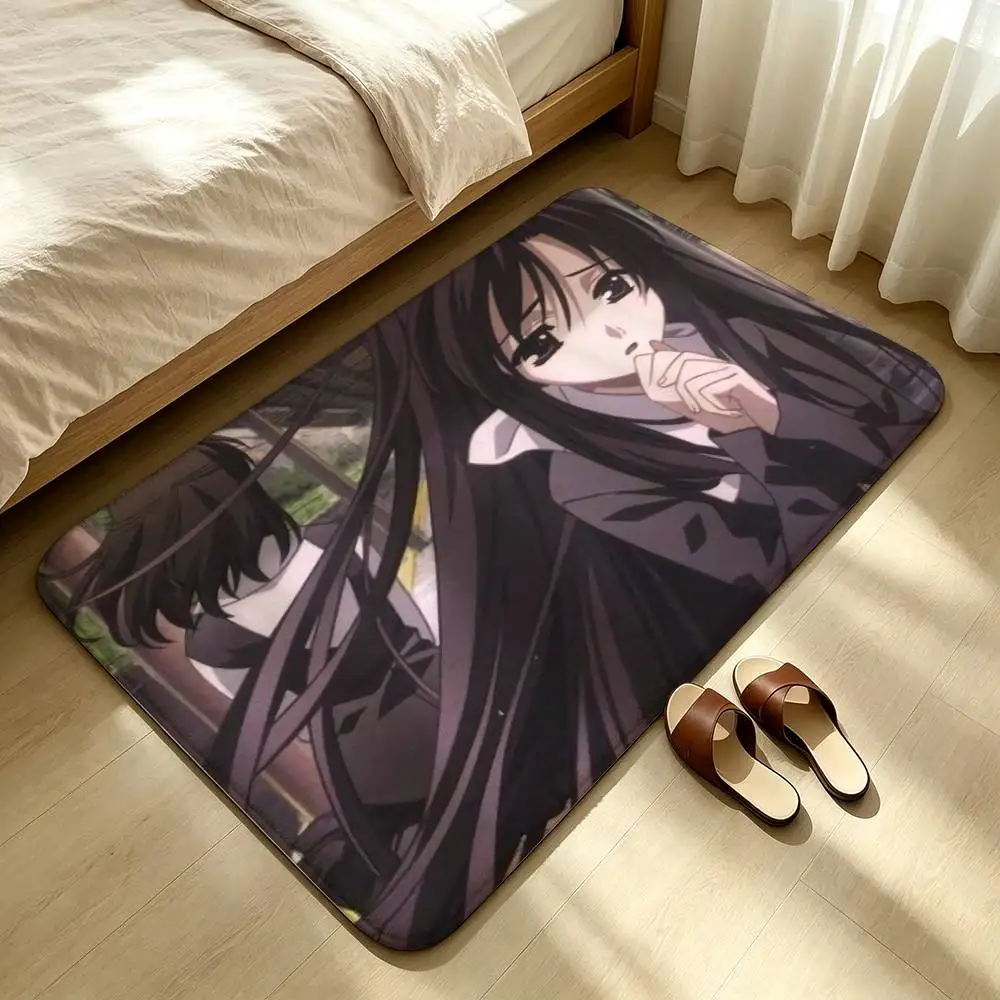 S-School Days Katsura Kotonoha Shower Room Absorbent Small Floor Mat Soft Comfortable Decorative Foot Mat