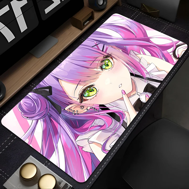 

Gaming Mouse Pad Hololive Tokoyami Towa Office Carpet Mouse Mats Gamer Desk Accessories Computer Table Pads PC HD Anime Mousepad