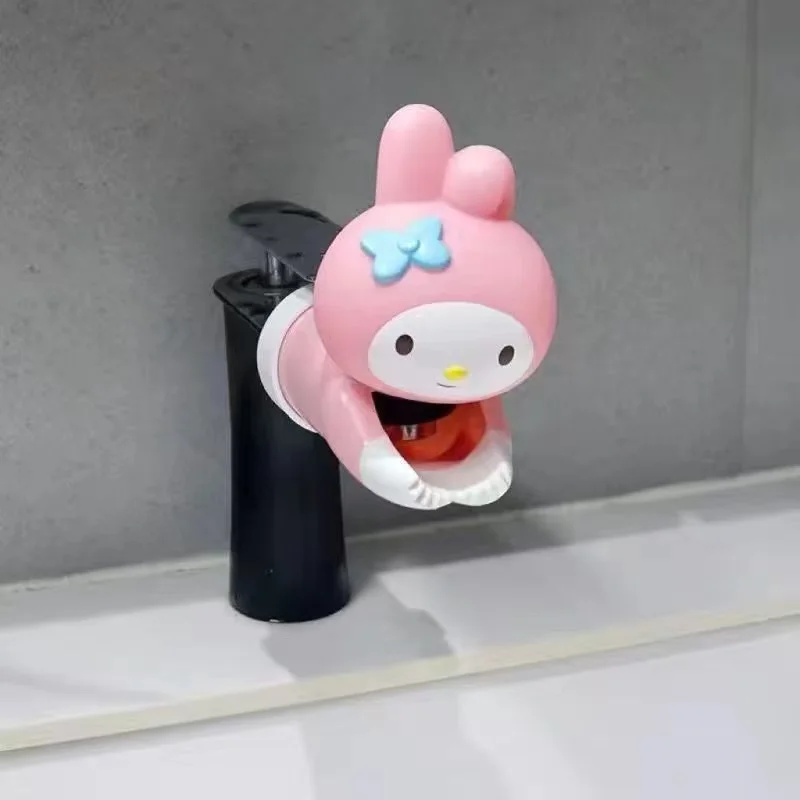 Sanrio kuromi hangyodon olá kitty bonito kawaii dos desenhos animados torneira extensor estendido criativo simples torneira decoração presente do feriado
