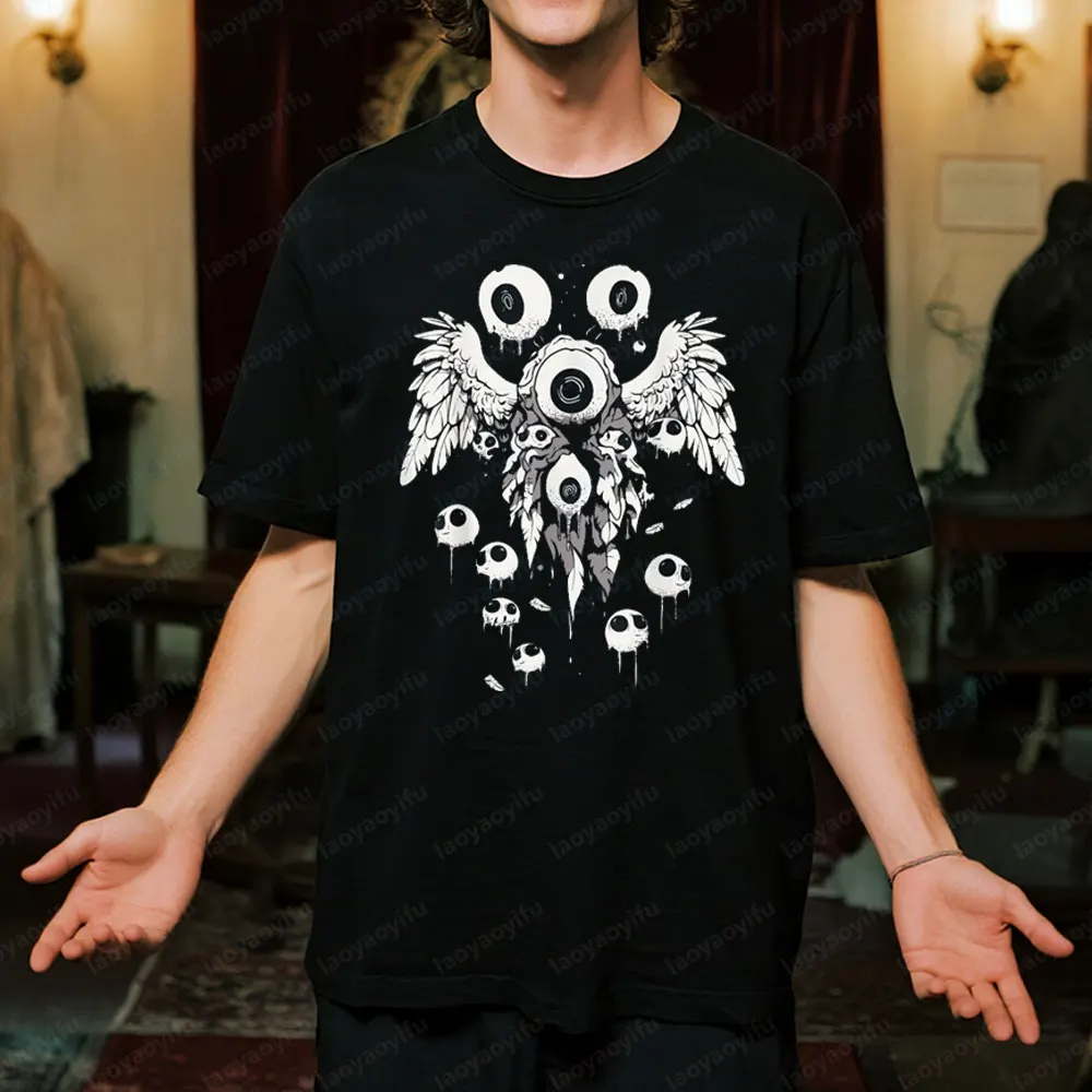 

Одежда унисекс в стиле Харадзюку, Weirdcore Punk Emo, жуткая футболка в готическом стиле, мужские и женские модные летние хлопковые футболки с круглым вырезом