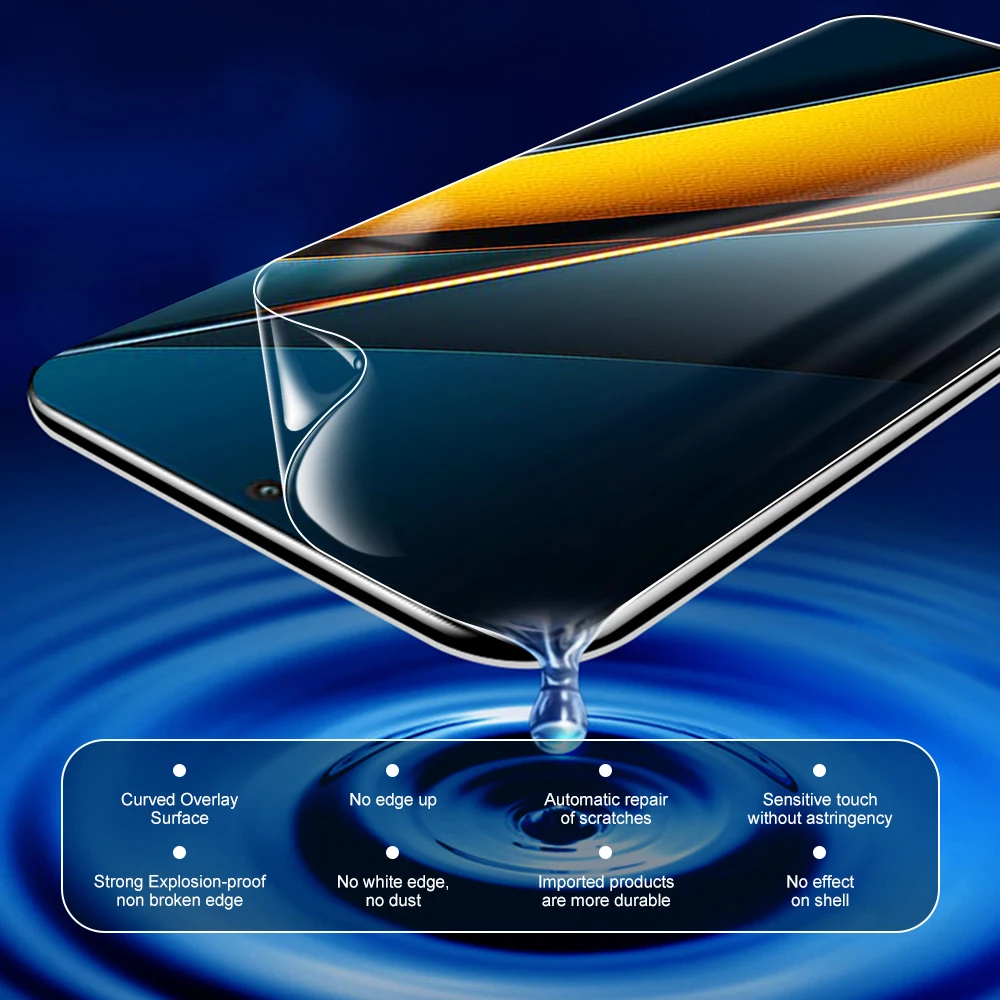 2in1 For Xiaomi Poco X6 Pro Camera Lens Protective Glass pocophone X6pro HD protective Film X 6pro 6.67 inches hydrogel film image 5