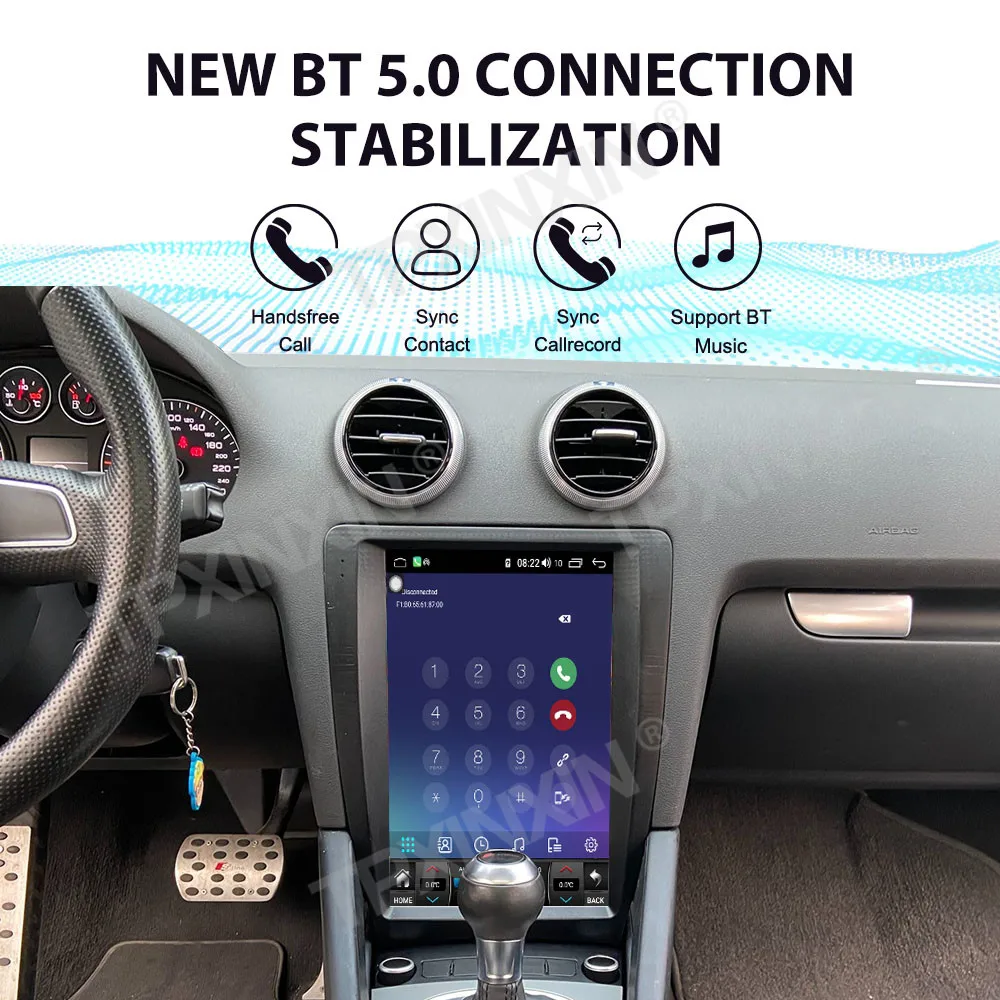 For AUDI A3 S3 2008 2009 2010 2011 2012 Android 14 Car Radio Player Car GPS Navi Multimedia Stereo Head Unit Auto Audio Player