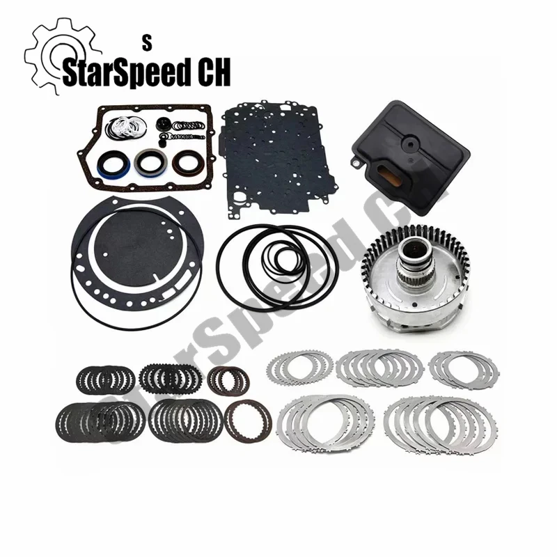 62TE Transmission Master Rebuild Kit Overhaul Seals Piston Kit 3-Plate Clutch Drum For Coolway 2.4/2.7/3.5 Fiat Yuefei Mpv