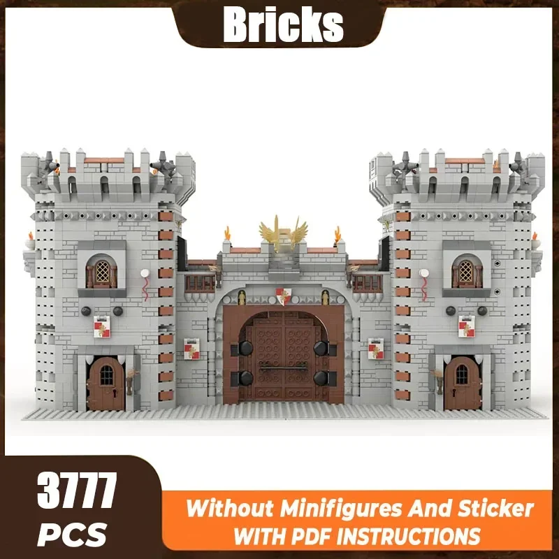 

Moc Building Bricks Fortress Model Medieval Castle Gate Technology Modular Blocks Gifts Toys For Children DIY Sets Assembly