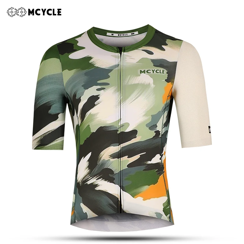 

Mcycle 2026 Men's Cycling Jersey Slim Fit Soft Light Road Bike Jersey Summer Breathable MTB Maillot Short Sleeve Cycling Shirt