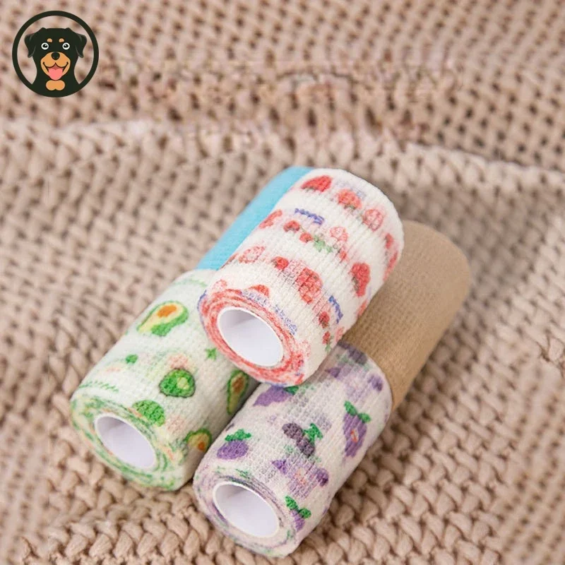 Pet Shoes Breathable Elastic Cat Dog Bandages Disposable Foot Covers Dirt-proof Retractable Sports Tape Outdoor Dog Accessories