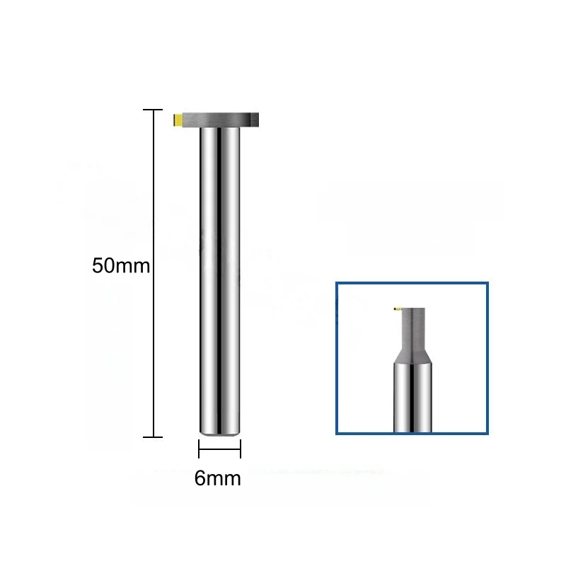 MCD Single crystal diamond and gold jewelry T Tool CNC Milling Cutter