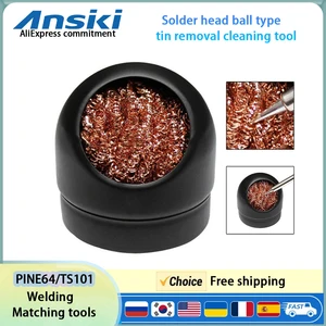 TS101 WELDER IRON TIP CLEANER KIT, RETURNING BALL CLEANING, WELDING FILTER, METAL WIRE SUPPORT, STEEL BALL, TRAIN TOOLS 8 Main Sales Solder Iron Kit - №6