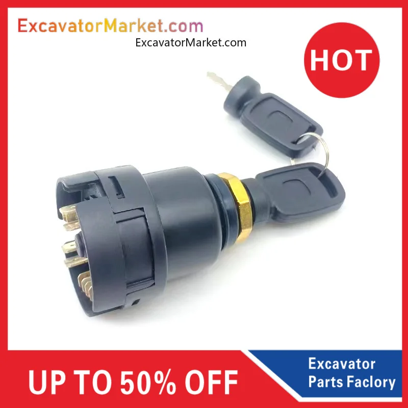 

For Excavator Excavator Accessories For Xiangyang 60 70 80 90 150 Ignition Switch Start Key