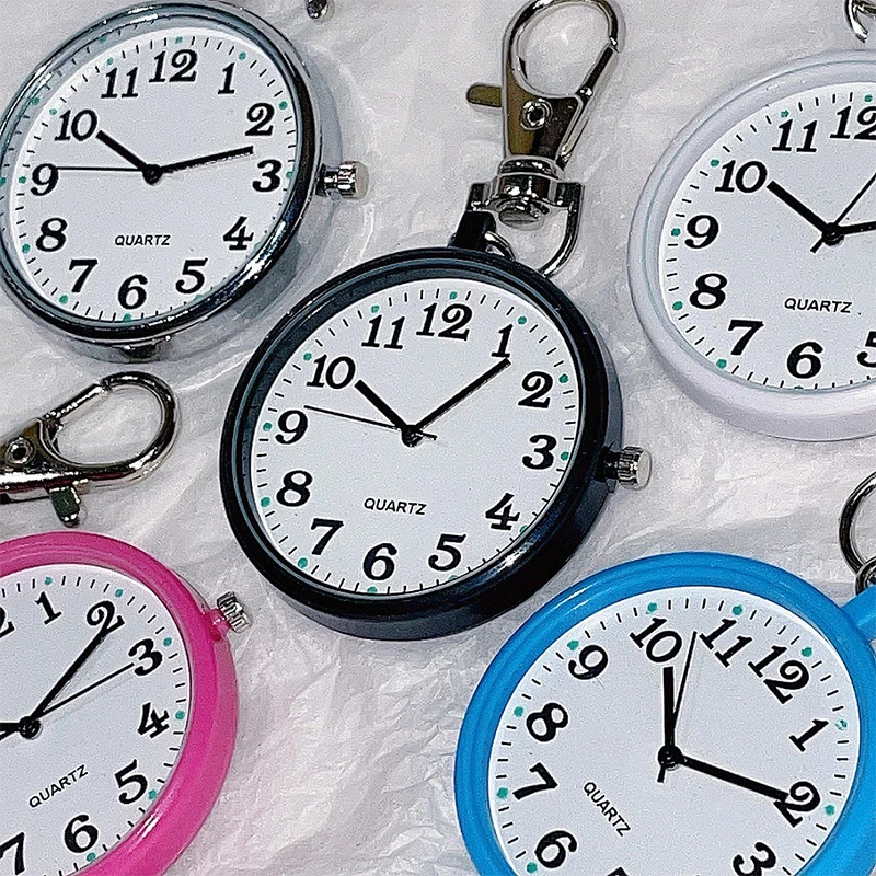 New Pocket Watch Keychain Remote Control Clock With Battery Student Doctor Medical Vintage Watch Pocket Watch