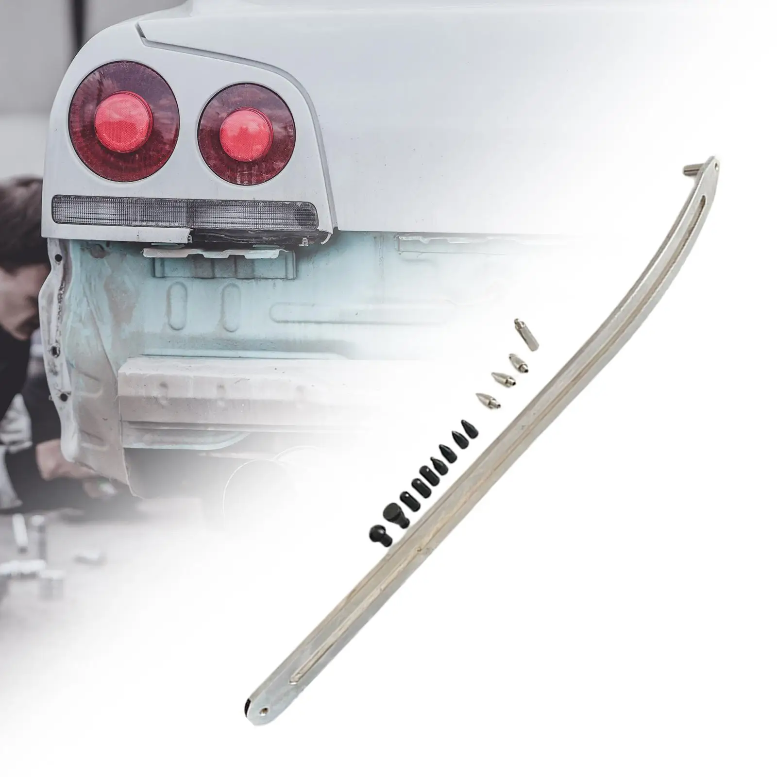 Auto Body Dent Repair Kit Easy to Install Professional Sturdy Durable Universal Paintless Dent Removal Rods for Door Dings