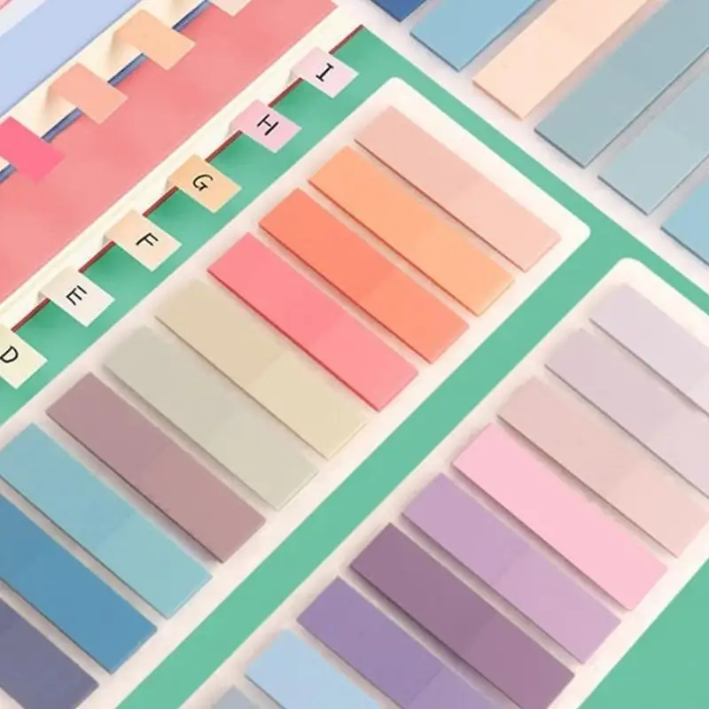 W91A Morandi Sticky Note Pads Posits Stationery Paper Stickers Paste It Memo