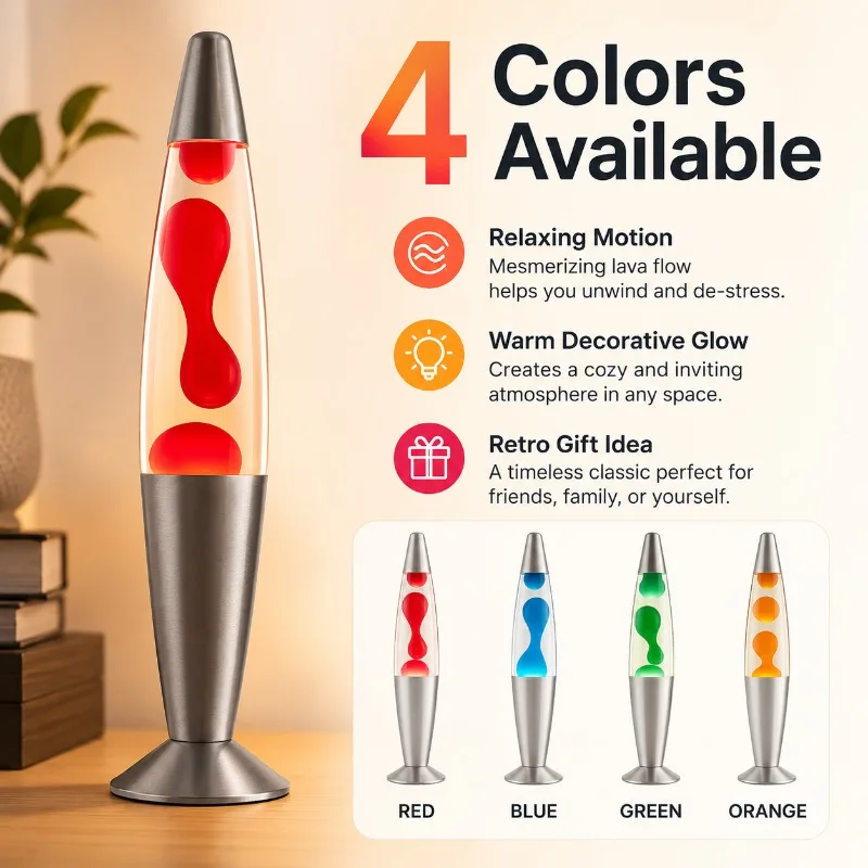 

European Standard Small Lava Lamp Wax Lamp Creative Jellyfish Holiday Supplies Christmas Decorative Lamp