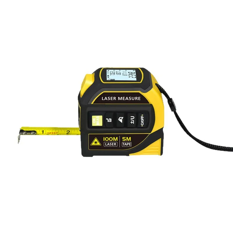 

Infrared laser tape measure, rangefinder Laser crosshair handheld 5m meter tape measure measuring instrument