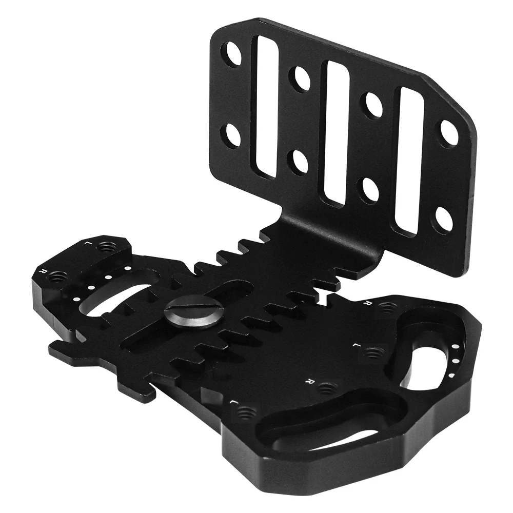 Tactical Handgun Airsoft Negative Cant Plate NCP2 Equipment Mount Accessory Mount Holster Plate 25° Adjustable Compatible 3 Hole