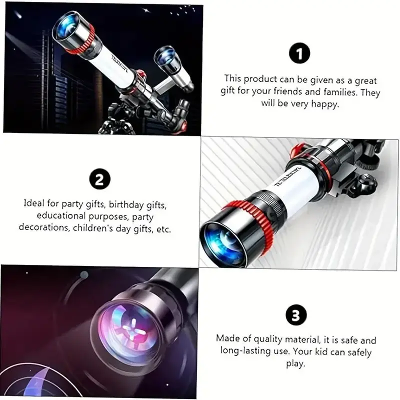 HD High Magnification Scientific Astronomical Telescope Set, Portable and Adjustable Professional Telescope view 5