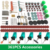 361PCS/lot Dremel Style Accessories Abrasive Tools Rotary Tool Accessory Set for Wood Metal Engraving Parts Dremel Bit Set