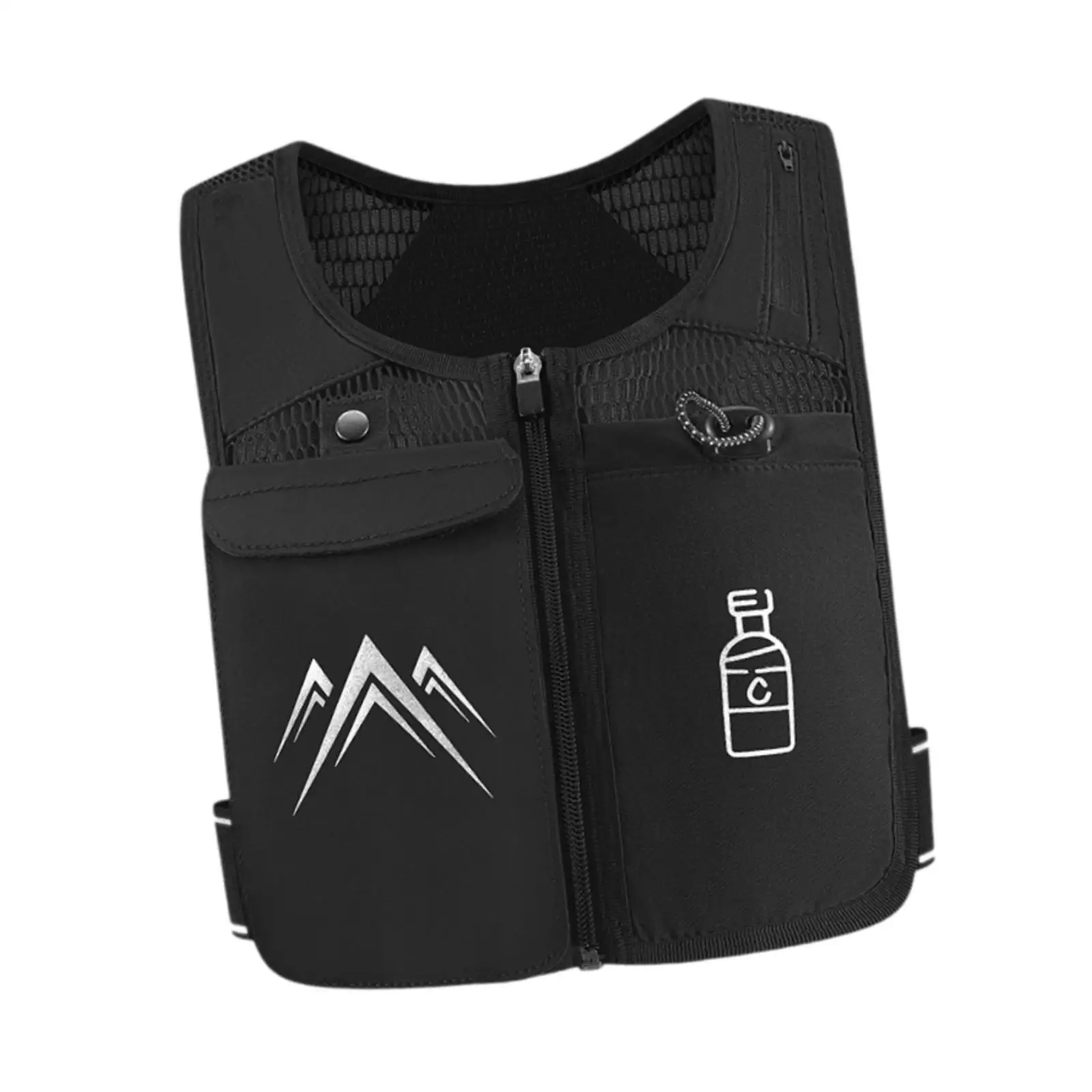 Hydration Vest Pack Sports Bag Adjustable Zipper Daypack Breathable Rucksack