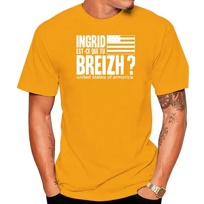 

100% Cotton O-neck Custom Printed Tshirt Men T shirt ingrid do you breizh Women T-Shirt