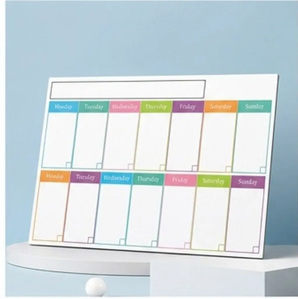 Weekly Planner Board Organizer For Home Office Wall Kitchen Organizer Adhesive Dry Erase Whiteboard Calendar Fridge