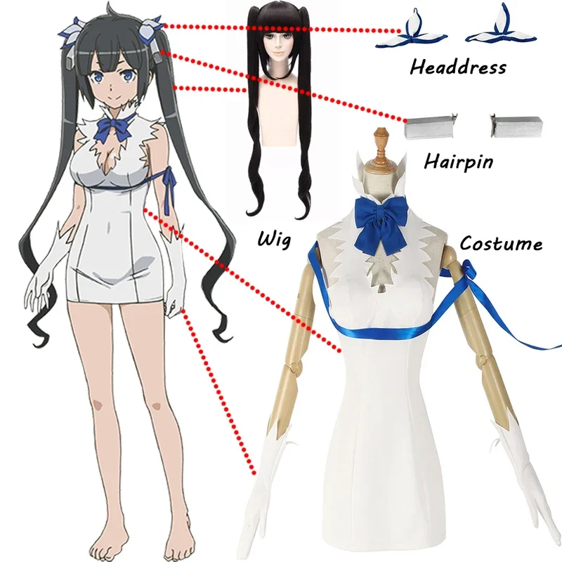 Anime Is It Wrong That I Want to Meet You in a Dungeon Cosplay Sexy Dress Hestia Cosplay Costume Halloween Clothes Custom Made