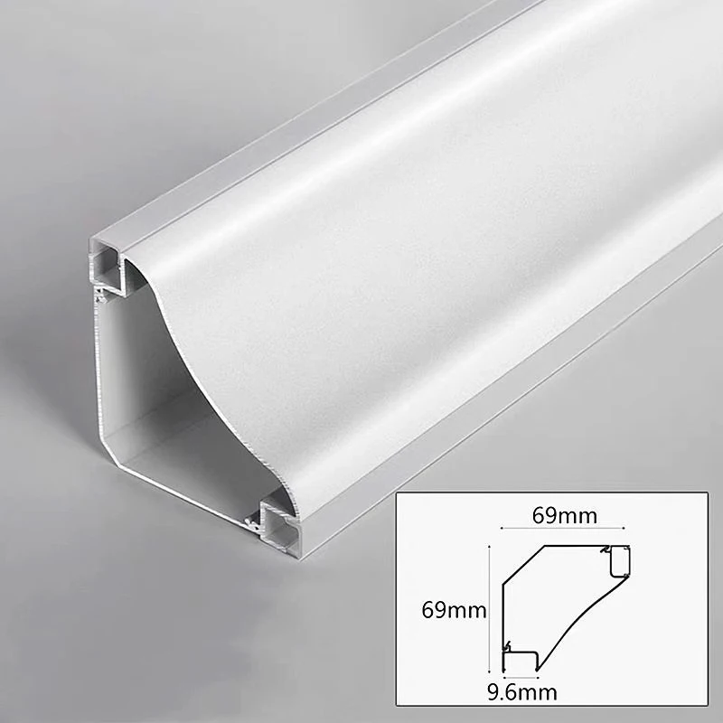 V Shape Aluminum Led Channel Modern Gypsum Ceiling LED Diffuser Gypsum Ceiling Corner Trim Strip Aluminum Led Profile