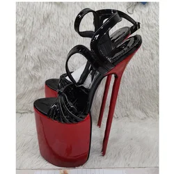 Black Hollow Platform Sandals Peep Toe Thin High Heel Fashionable Cool Sexy Comfort Western Summer Woman Shoes Zapatillas Mujer