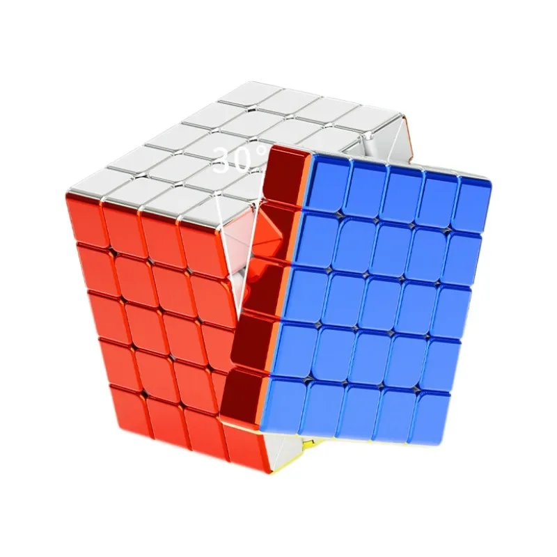 Shengshou Legend Metal No Magnetic 5X5 Magic Speed Cube Stickerless 5X5X5 Toys Sengso Legend Electroplate Cubo Magico Puzzle