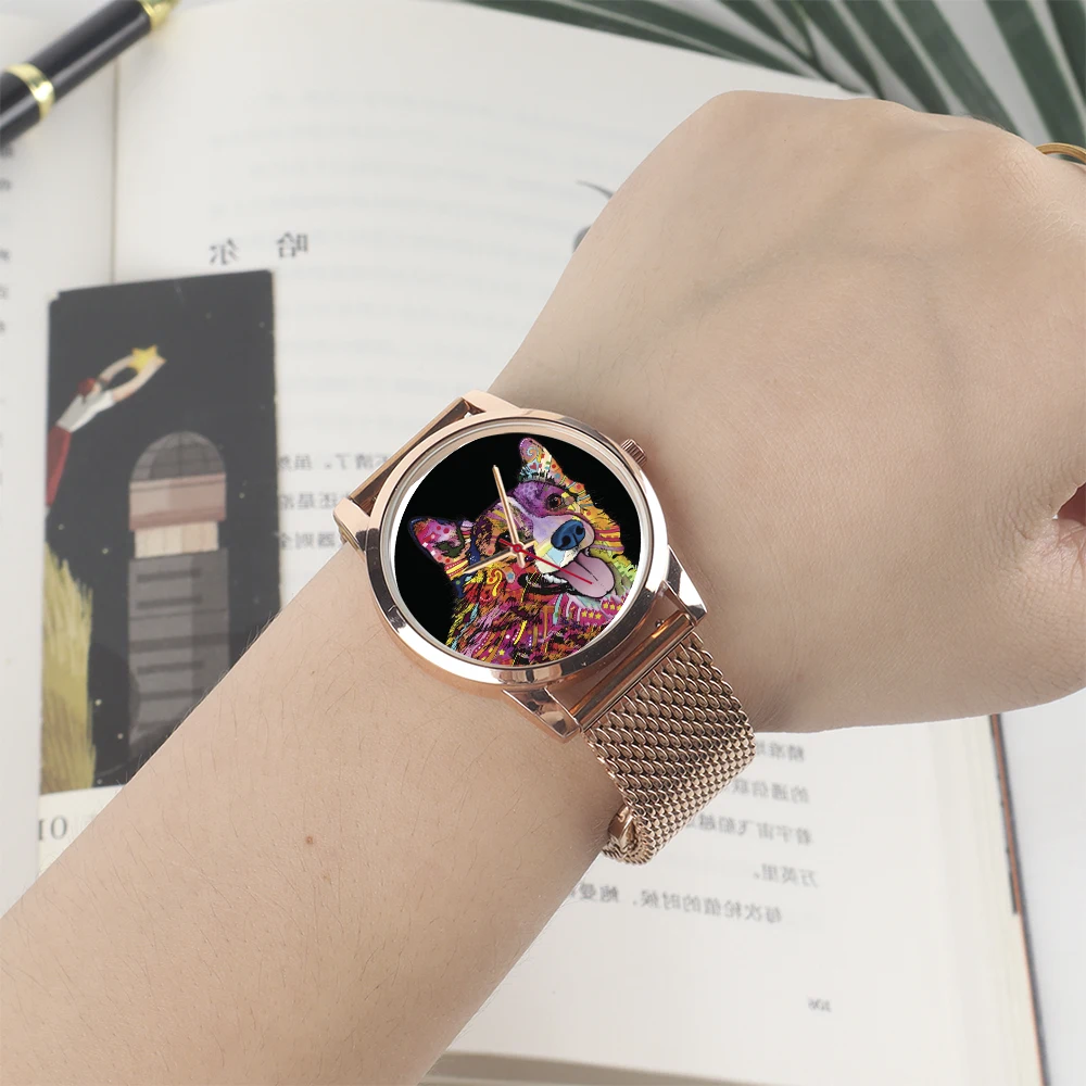 Universal Rose Gold 45/38 mm Dial Quartz Movement Watch for Men And Women Silver Black Wristwatch Gift Souvenir Clock Box