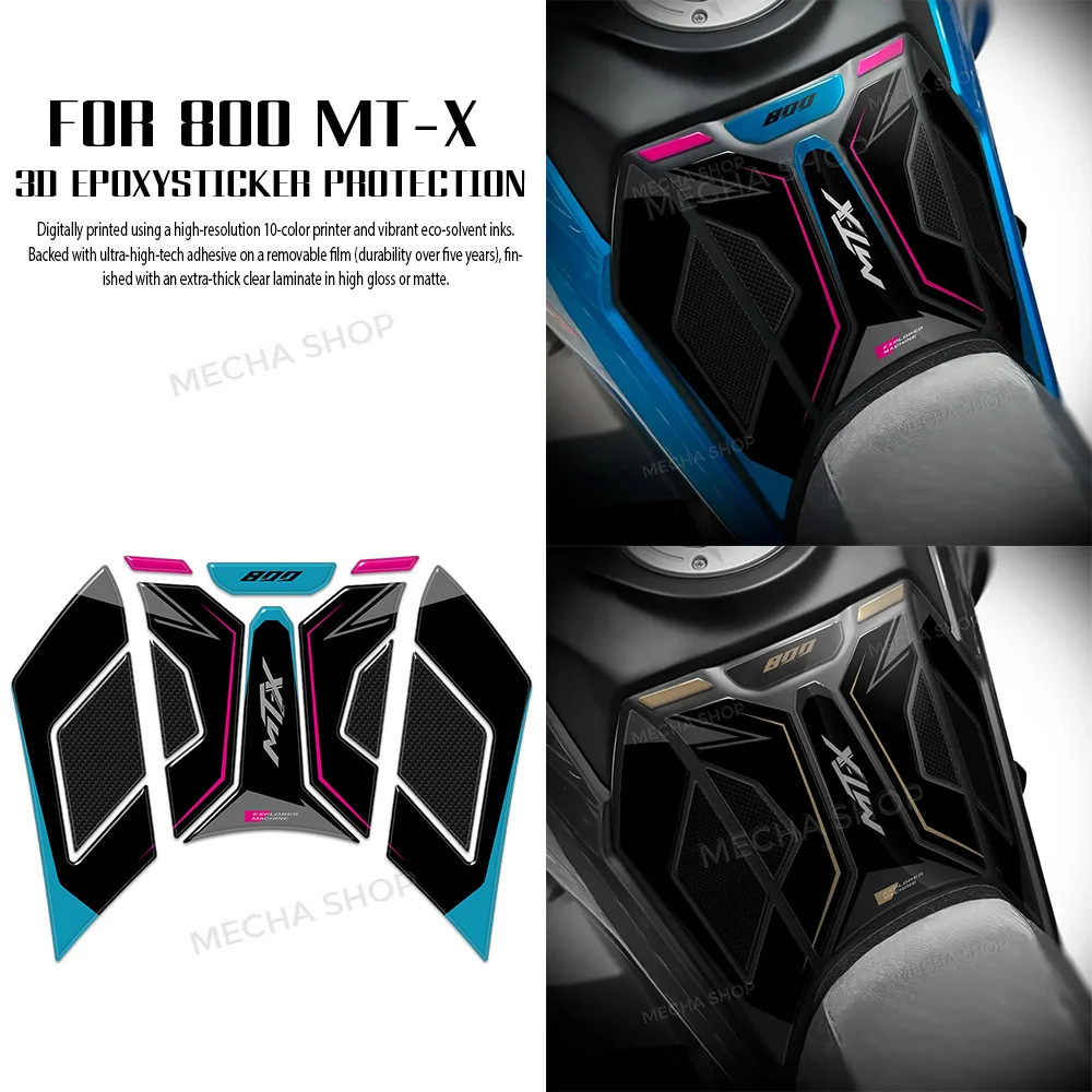 

3D Epoxy Resin Sticker Motorcycle Fuel Tank Modification Parts For CFMoto 800 MT-X 2025 2026 800MTX Tank Pad Protector