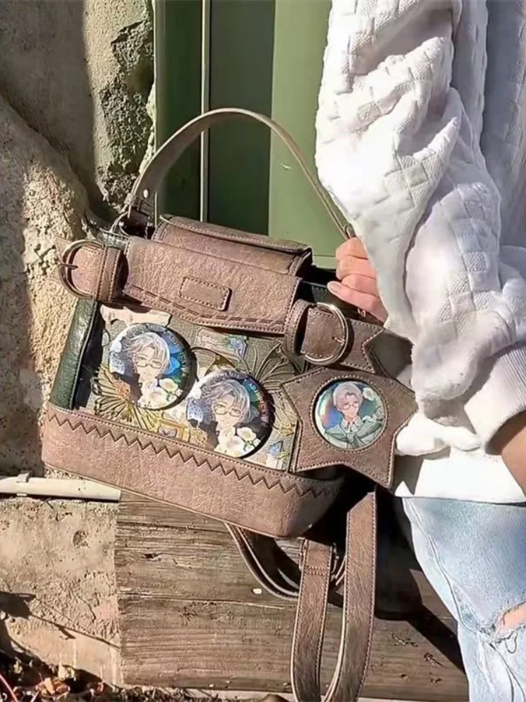 Sac à dos transparent de style preppy japonais avec ceinture patchwork, sac à main esthétique de grande capacité, sac à dos scolaire à la mode, Y2K