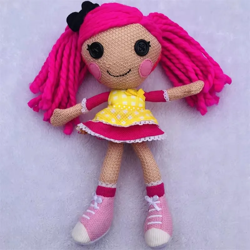 Cute Lalaloopsy Magic Yarn Hair Crochet Wool Doll 28cm Soft Plush Stuffed Dolls Kids Toys for Girls Children Gifts