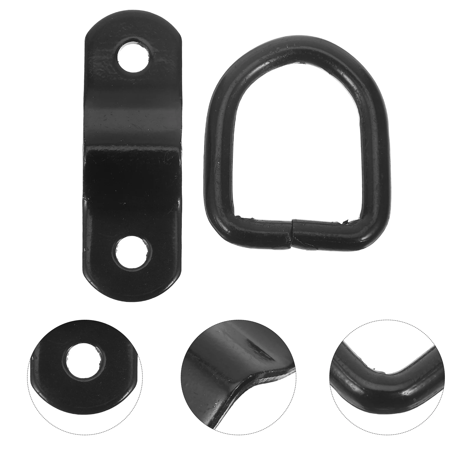 

Truck Tie Down Anchor D Rings Heavy Duty Metal Hooks for Trailers Compact Lightweight Design Versatile Fastening Solution