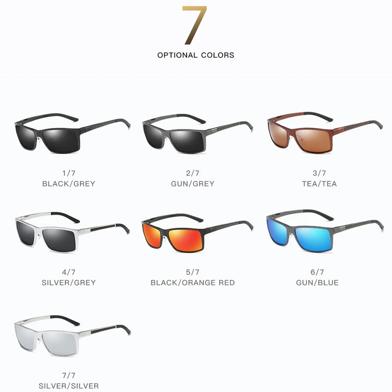 

KIZN Men Sports polarized Myopia Sunglasses cycling UV400 Goggles Prescription aluminum-magnesium Driving glasses -0.50 to -6.0