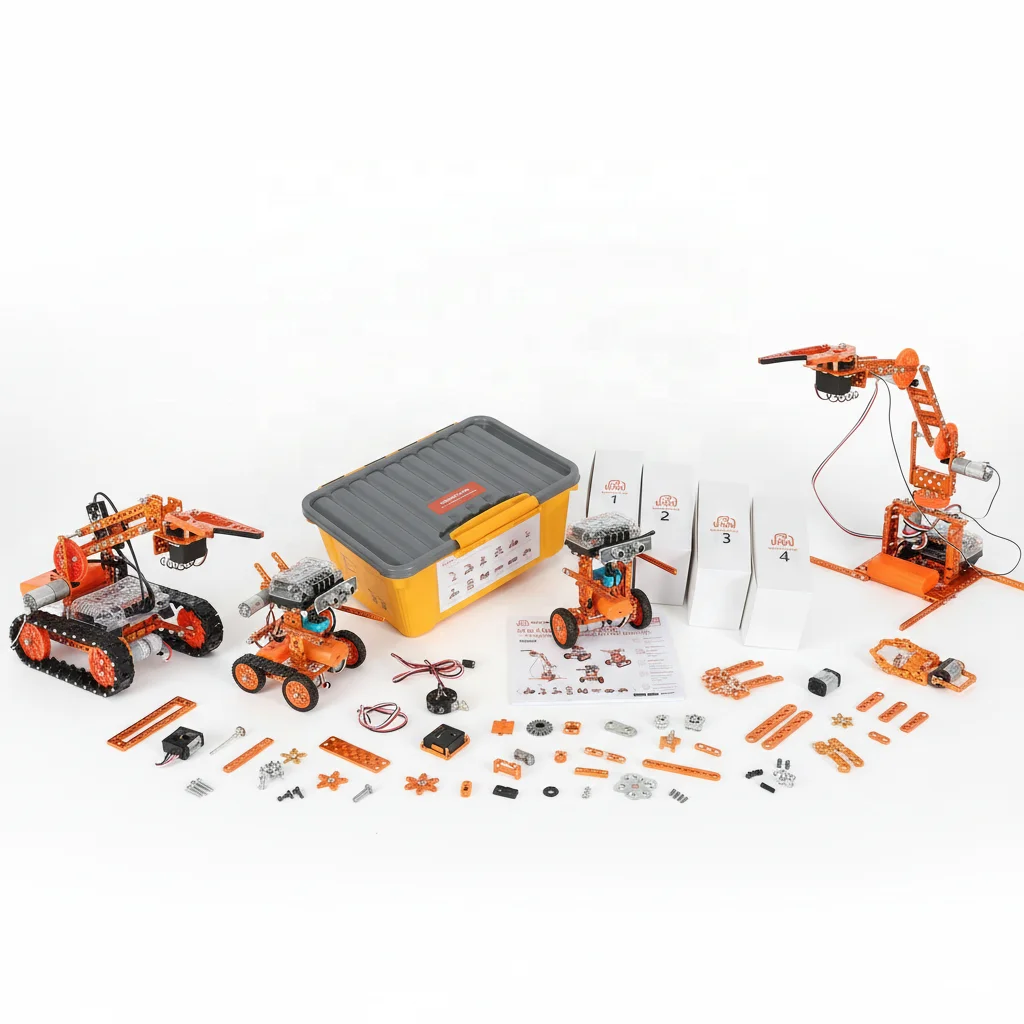 Free Teaching Resources STEM Education Program Metal Robot DIY Coding Arm Kit School Children Educational Robot Kit for Student
